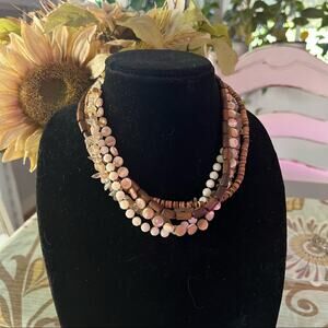 Silpada Multi Chain 925 Sterling Silver Beaded Necklace